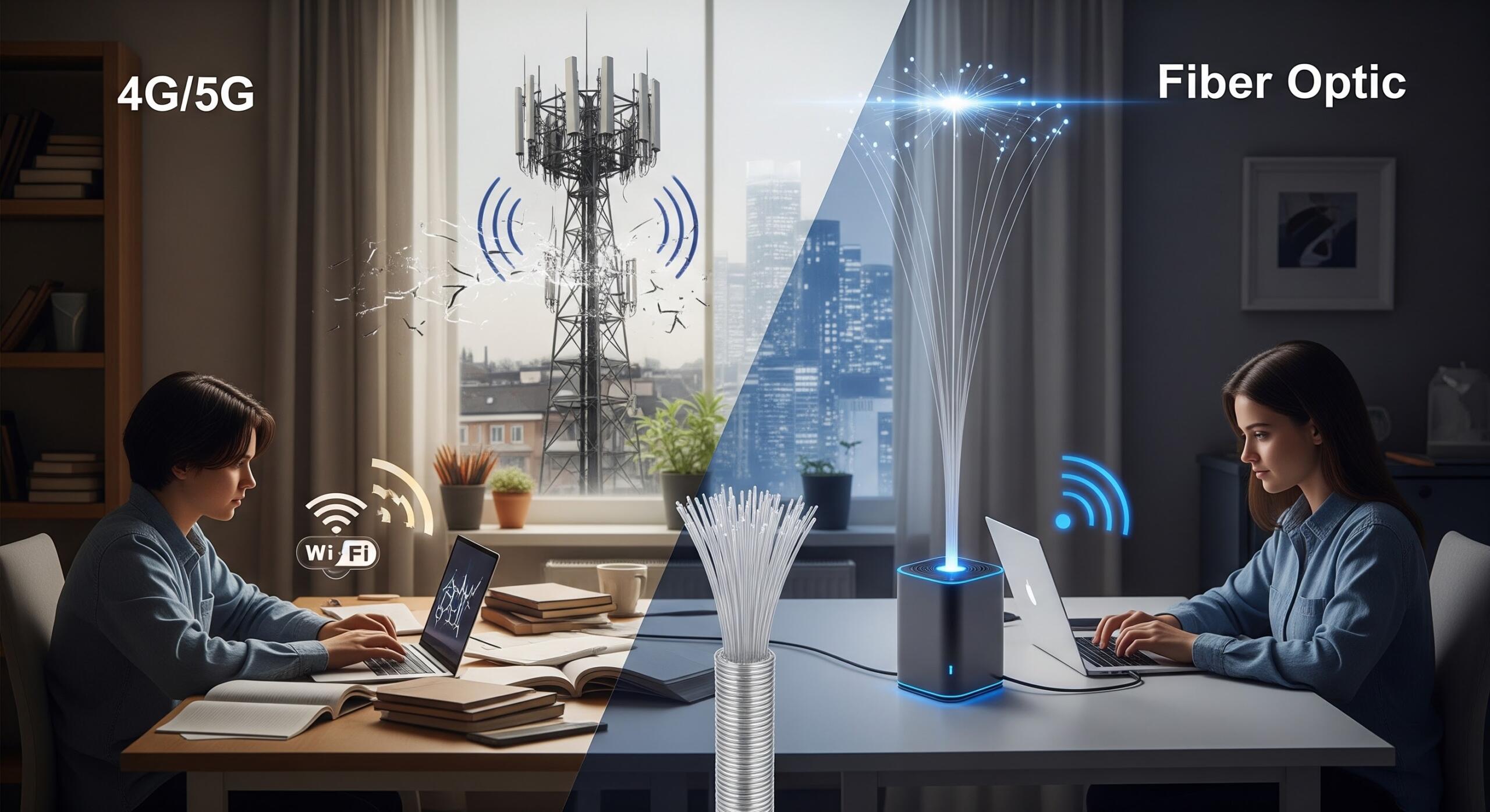 4G/5G eller fiber – hva er best til hjemmestudier?