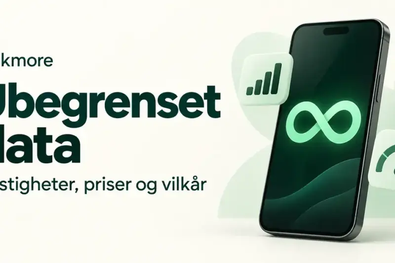 Talkmore Ubegrenset data: hastigheter, priser og vilkår