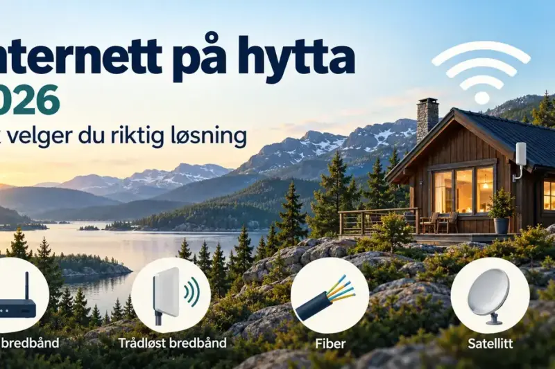 Internett på hytta 2026: Slik velger du riktig løsning
